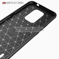 Motorola Moto E7 (2020) Карбонов удароустойчив гръб , снимка 5 - Калъфи, кейсове - 31498253