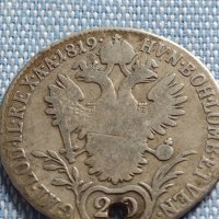 Сребърна монета 20 кройцера 1819г. Франц първи Виена Австрия 26759, снимка 10 - Нумизматика и бонистика - 42888359