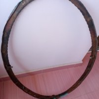 Стара медна рамка за огледало, снимка 4 - Антикварни и старинни предмети - 30538298