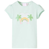 Детска тениска, светла мента, 104(SKU:104254, снимка 1 - Детски тениски и потници - 44744280