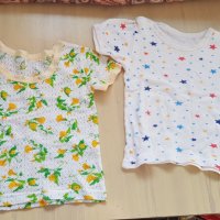 Бебешки тениски гащи лигавче 5 броя 1 год, снимка 2 - Комплекти за бебе - 36616205