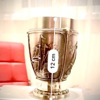 Винтидж немска калаена чаша, снимка 4 - Колекции - 42735259