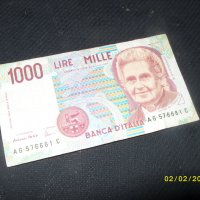 1000 лири Италия 1990 г, снимка 1 - Нумизматика и бонистика - 31861192