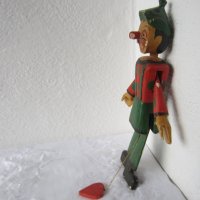 Пинокио много стара играчка  от дърво, марионетка, снимка 5 - Антикварни и старинни предмети - 29741542