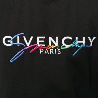 Мъжка тениска Givenchy Paris Embroidery Black XL, снимка 7 - Тениски - 26010301