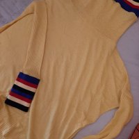 Пуловер жълт oversize, снимка 5 - Блузи с дълъг ръкав и пуловери - 39087204