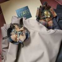 Блузи ВАЗАРO с брошки, снимка 3 - Блузи с дълъг ръкав и пуловери - 39350114