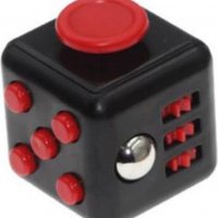 Играчка Fidget Cube, Антистрес, Пластмасова, Черно/Червен, снимка 1 - Игри и пъзели - 39047422