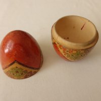 19 век дървено руско яйце ръчно рисувано, снимка 7 - Колекции - 42447513