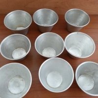 Алуминиеви чашки купички за крем карамел , снимка 2 - Антикварни и старинни предмети - 29851265