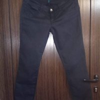 Benetton jeans черни дънки размер 31 jeggings , снимка 1 - Дънки - 30376493