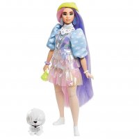 Кукла BARBIE - Екстра мода, с двуцветна коса GVR05, снимка 2 - Кукли - 34935145