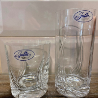 Два комплекта кристални чаши, снимка 1 - Сервизи - 44797276