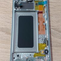 Оригинален дисплей за Samsung S10E сив / бял, снимка 1 - Резервни части за телефони - 39414207