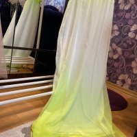 Уникална дълга хамелеона неонова рокля , снимка 5 - Рокли - 30047113
