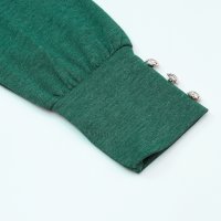 Дамска блуза в зелено с дълъг ръкав, снимка 5 - Блузи с дълъг ръкав и пуловери - 42715220