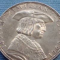 Сребърна монета 50 шилинга 1969г. Австрия 450г. От смъртта на император Максимилиан първи 40385, снимка 11 - Нумизматика и бонистика - 42755608