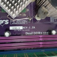 Дънна платка с Процесор и памет ,ECS 915G-A, Pentium4,512 MB DDR, снимка 2 - Дънни платки - 31259956