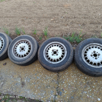 Алуминиеви джанти с гуми 14 цола бмв е30, снимка 1 - Гуми и джанти - 44796811