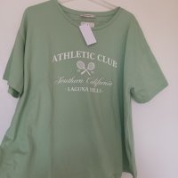 2ХЛ Тениска цвят мента Athletic club, снимка 1 - Тениски - 40317404