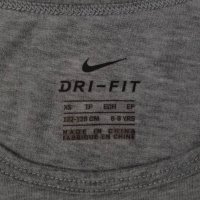 Nike DRI-FIT оригинална тениска ръст 122-128см Найк памучна фланелка, снимка 3 - Детски тениски и потници - 36990674