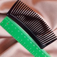 Черен силиконов гребен-шнола за коса, снимка 2 - Аксесоари за коса - 39300367