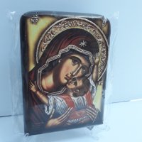 Икона на платно А5 на Пресвета Майка Богородица Закрилница - ръчна изработка . Модел А. , снимка 8 - Икони - 37796923
