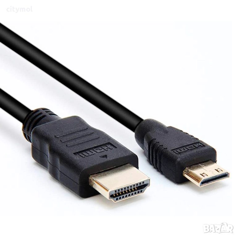 HDMI кабел, HDMI-mini HDMI, черен,100 см, снимка 1