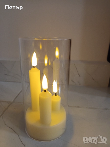 LED свещи 3 в 1, LED коледни свещи, украса за празник, снимка 1