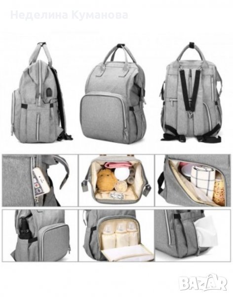 ❌ Чанта за бебешки принадлежности с място за мокри кърпи, памперси и шишета ❌, снимка 1