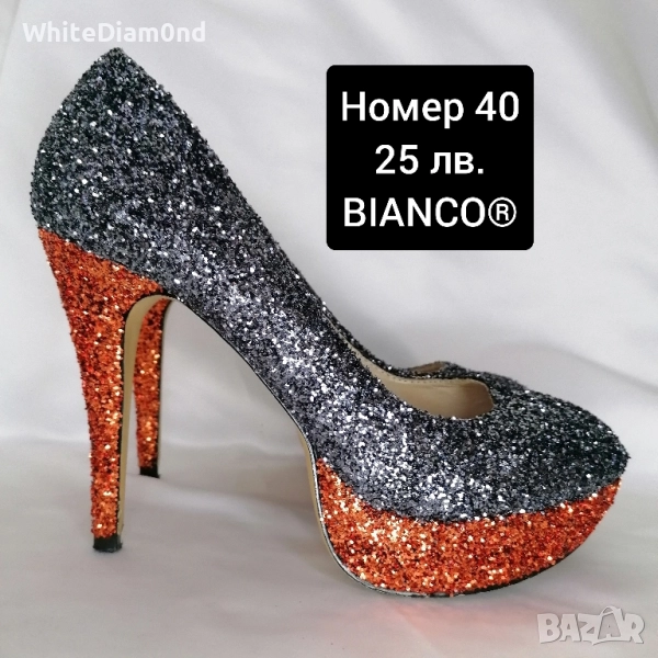 Разнообразие от празнични дамски обувки на ток номер 40, снимка 1