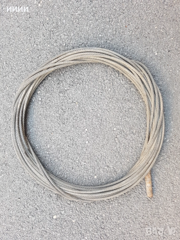 Стоманено въже сапан 18 метра, снимка 1