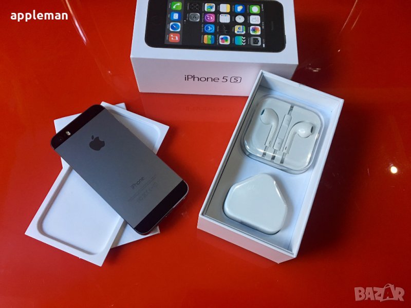 Apple iPhone 5S 16Gb Space Gray Фабрично отключен Айфон телефон, снимка 1