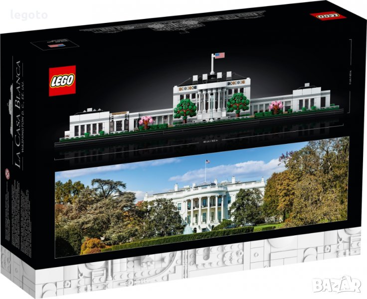 НОВО ЛЕГО 21054 АРХИТЕКТУРА - БЕЛИЯ ДОМ   LEGO 21054 Architecture The White House 21054, снимка 1