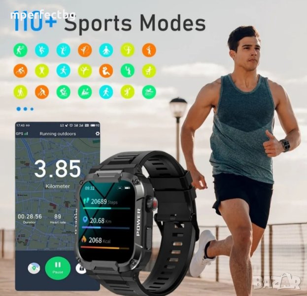 Смарт часовник MK66 400 mAh батерия смарт гривна водоустойчив Smart Watch , снимка 1