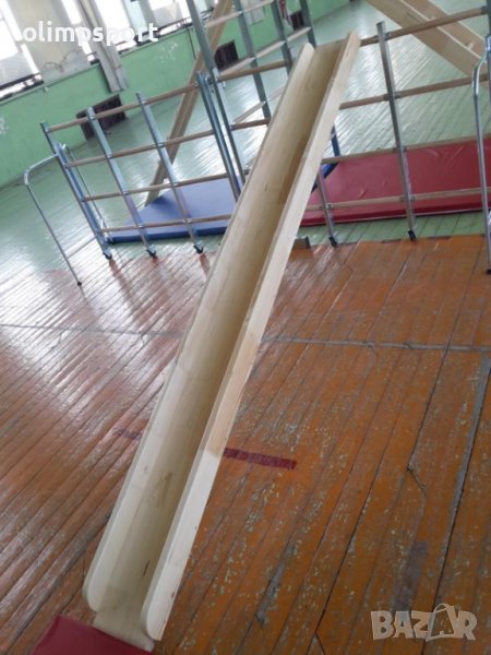 Пързалка за шведска стена – изработена от клинозъбно слепен иглолистен материал – дължина 300 см, снимка 1