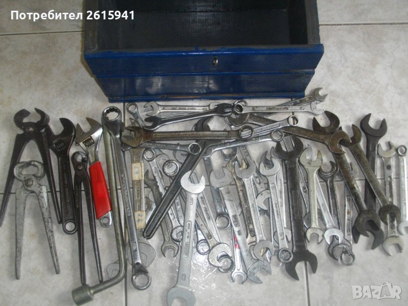 Инструменталиум-50 броя Старо Качество Гаечни Ключове/Инструменти/Клещи/Раздвижени Ключове-12мм-27мм, снимка 1