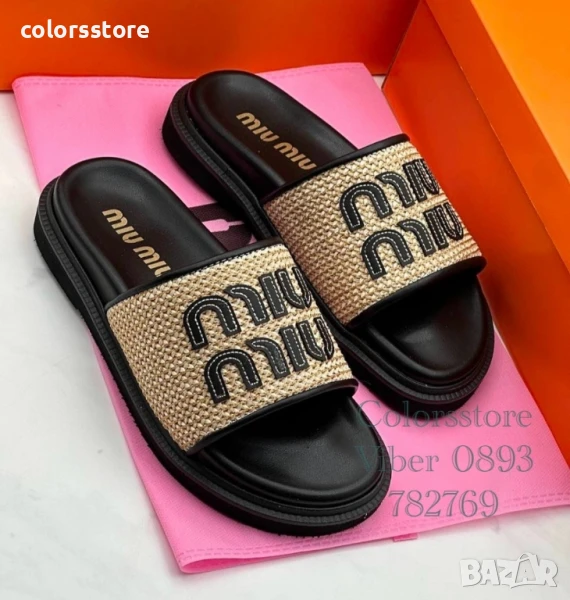 Дамски чехли MiuMiu/BR30z, снимка 1