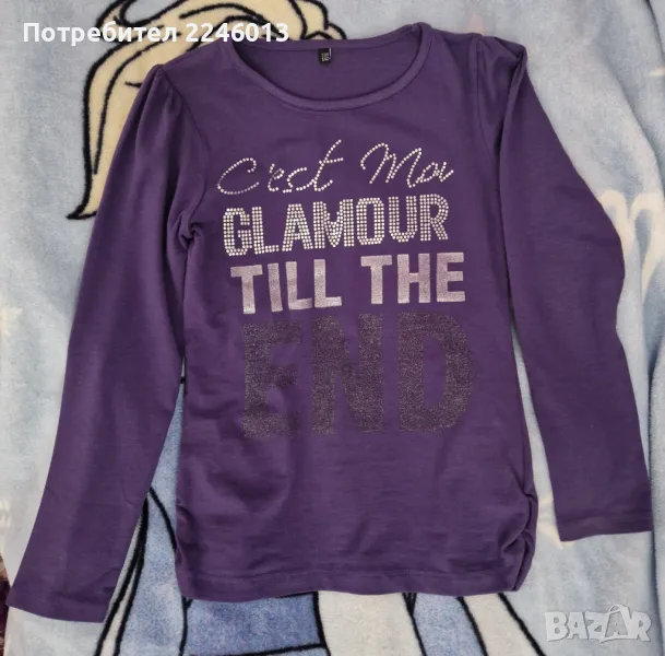 Блузка в лилаво -134-140 размер, снимка 1