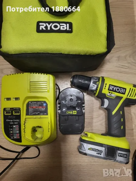 Винтоверт RYOBI 18V Li ion, снимка 1