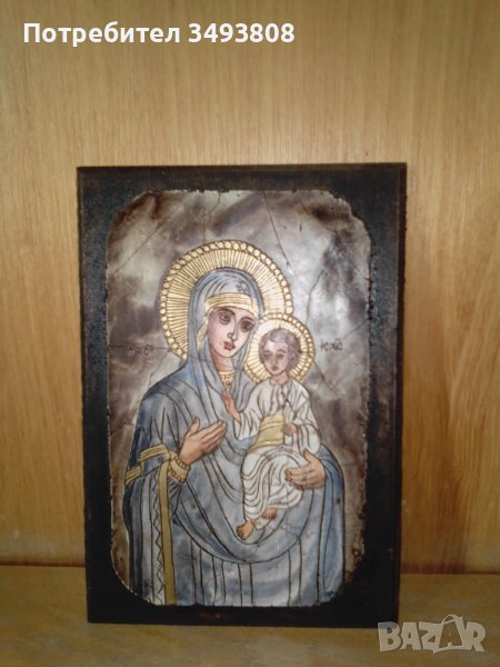 Красива ръчно изработена икона , снимка 1