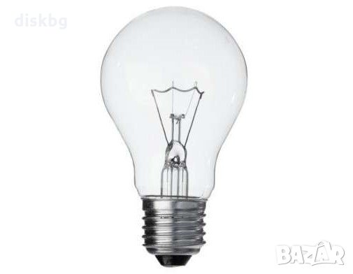 Лампа с нажежаема жичка, прозрачна, 150W, E27 - нова ел. крушка, снимка 1
