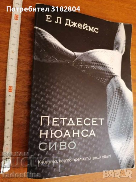 Петдесет нюанса сиво Е. Л. Джеймс, снимка 1