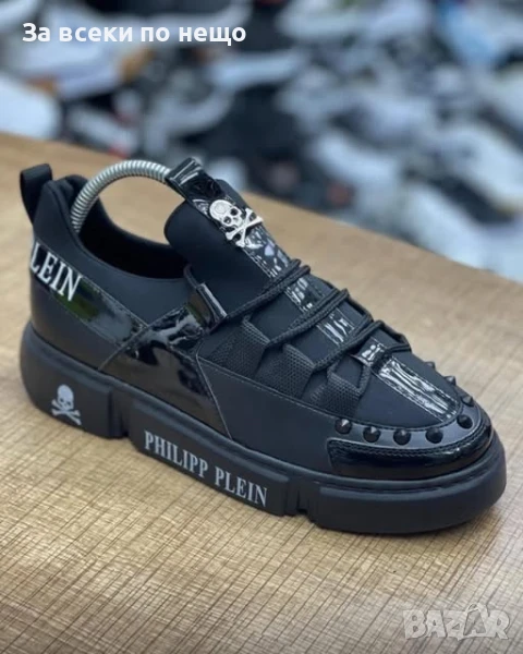 Philipp Plein Мъжки Черни Маратонки👟Мъжки Спортни Обувки👟Мъжки Кецове Код P875, снимка 1