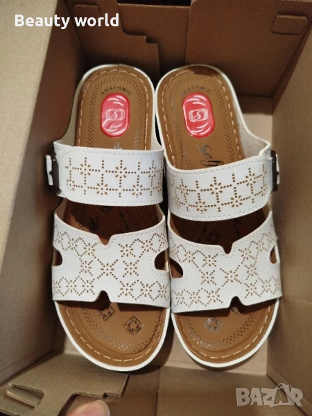 Бели чехли 40 номер , снимка 1