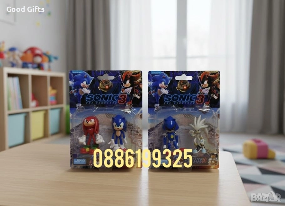 Комплект фигурки Sonic 3, Соник фигурки Комплект , снимка 1