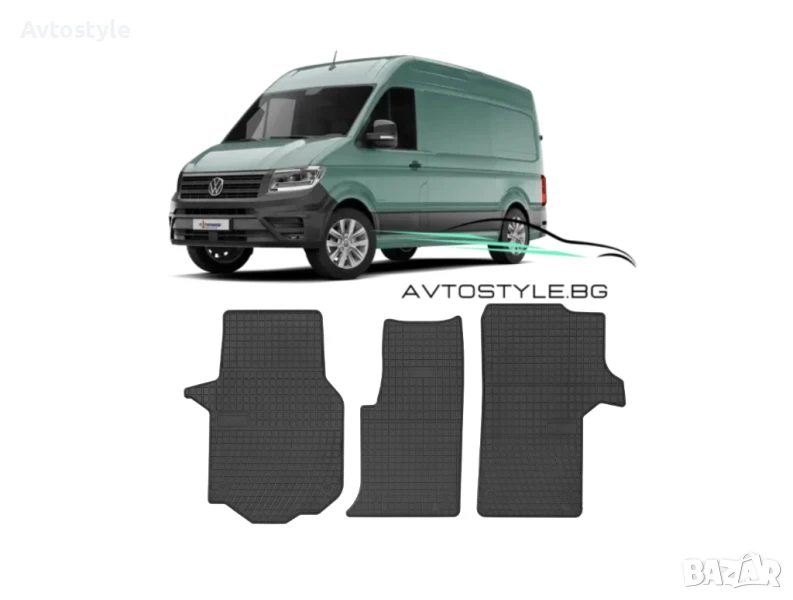 Гумени стелки за VW Crafter 2016-2024 г., Frogum, снимка 1