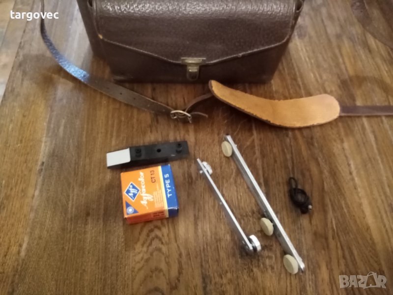 естествена кожа Фотографска чанта плюс принадлежности, снимка 1