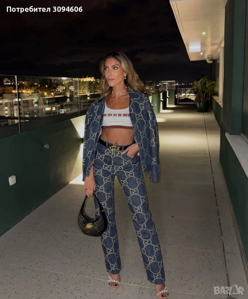 Дънков жакард комплект, снимка 1