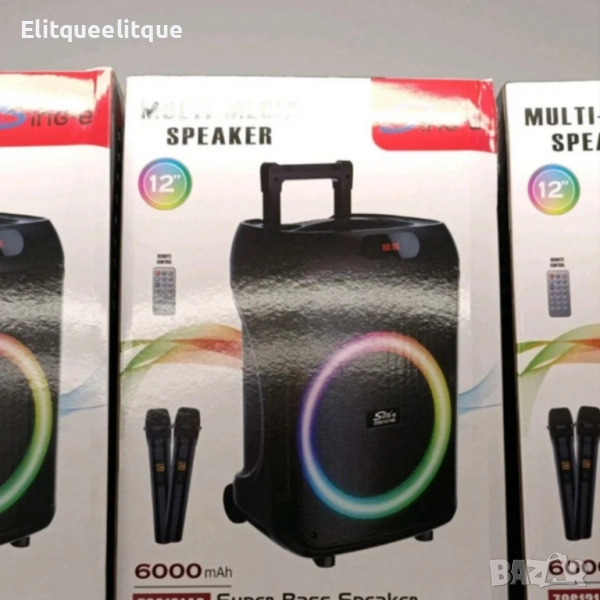 Преносима караоке тонколона Sing-e ZQS12148 (12") с мощен бас, снимка 1